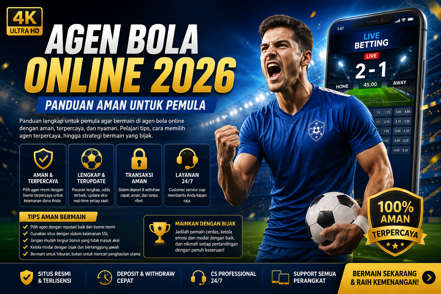 Agen Bola Online 2026 Panduan Aman untuk Pemula