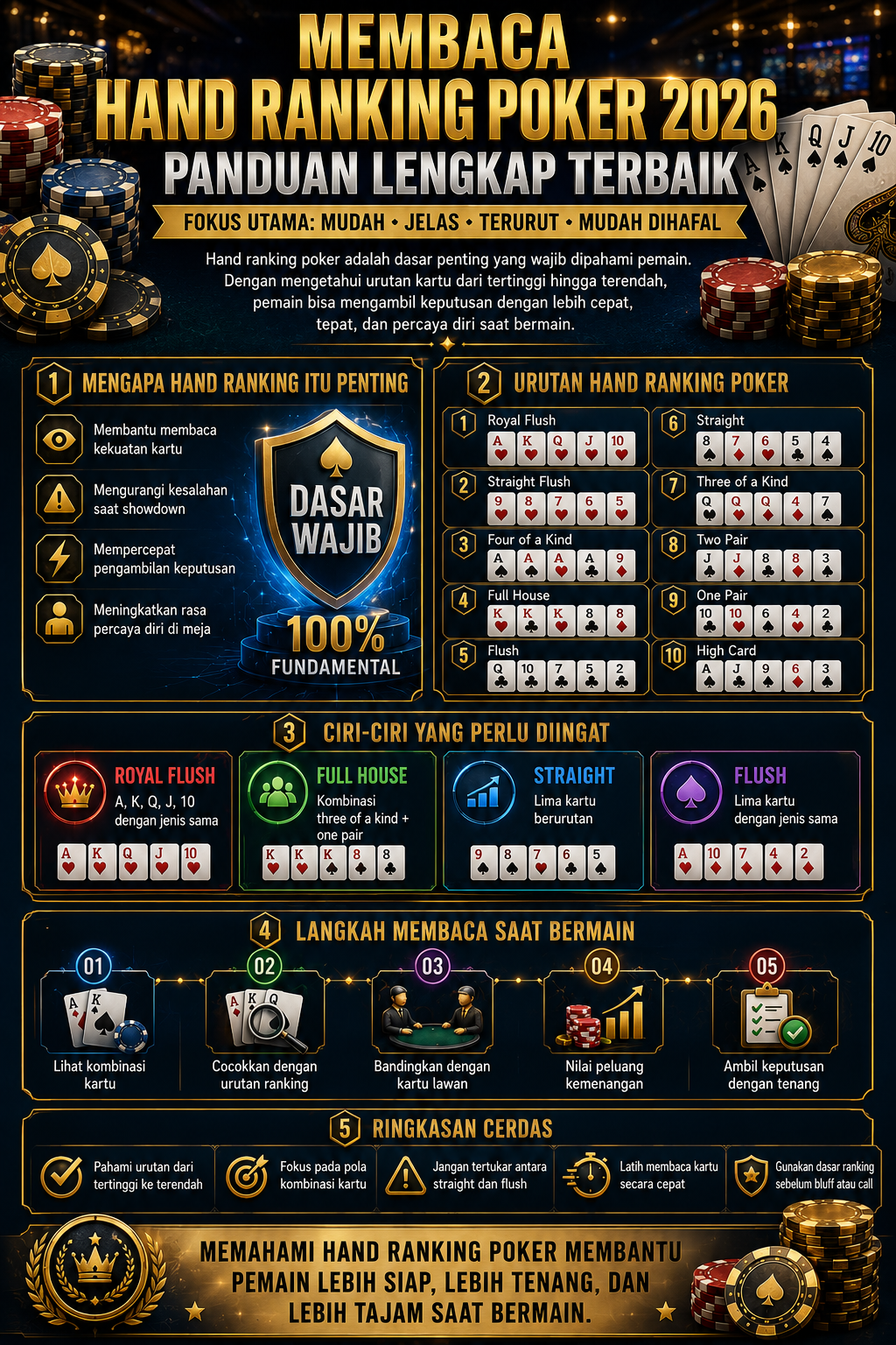Membaca Hand Ranking Poker 2026 Panduan Lengkap Terbaik