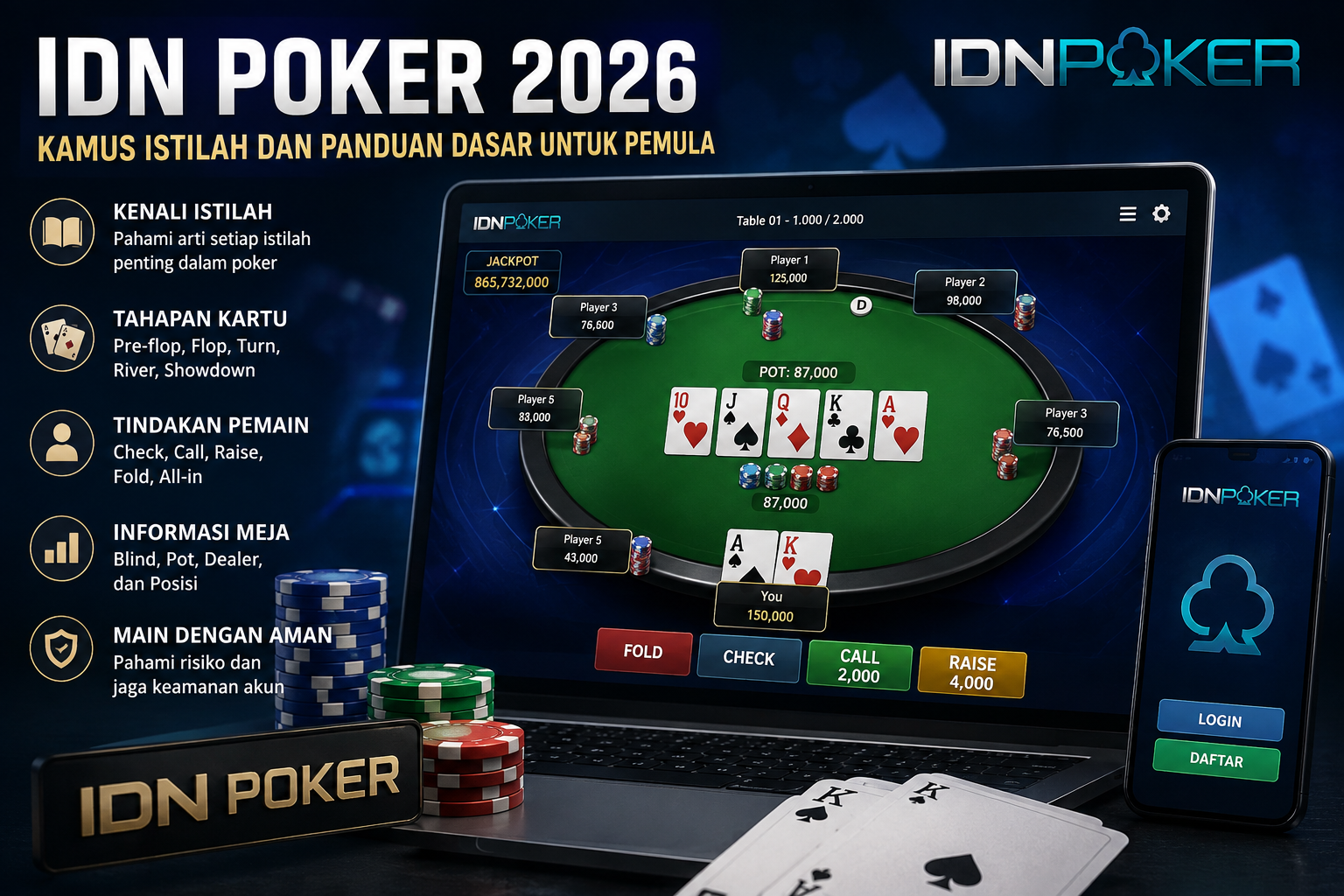 IDN Poker 2026: Kamus Istilah dan Panduan Dasar untuk Pemula